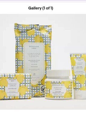 Beekman 1802 Sunshine Lemon 4pc Bath & Body Collection-NEW-A686621